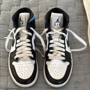 Air Jordan Black and White Sneakers